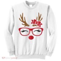 Reindeer Lady Messy Bun Sweatshirt thumb 0