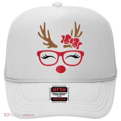 Reindeer Lady Messy Bun Hat