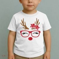Reindeer Lady Messy Bun Toddler T-Shirt thumb 2