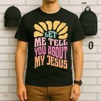 Retro Let Me Tell You About My Jesus T-Shirt thumb 6