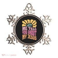 Retro Let Me Tell You About My Jesus Ornament thumb 0