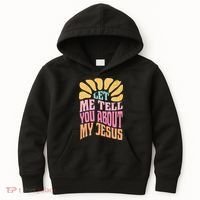 Retro Let Me Tell You About My Jesus Kids Hoodie thumb 0