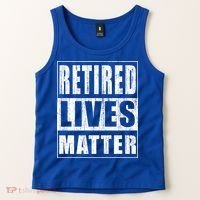 Retired Lives Matter Funny Elderly Senior Gift Meaningful Gift Tank Top thumb 2