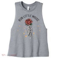 Run Little Mouse Haunting Adeline Women's Racerback Cropped Tank thumb 0
