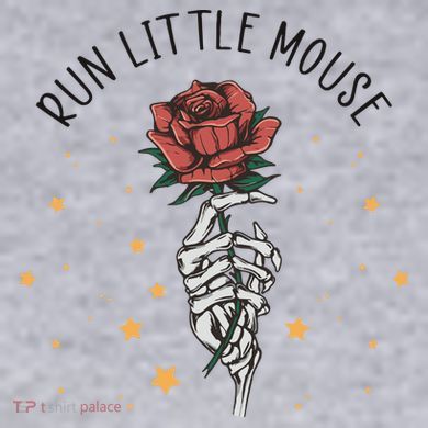 Run Little Mouse Haunting Adeline Women's Racerback Cropped Tank