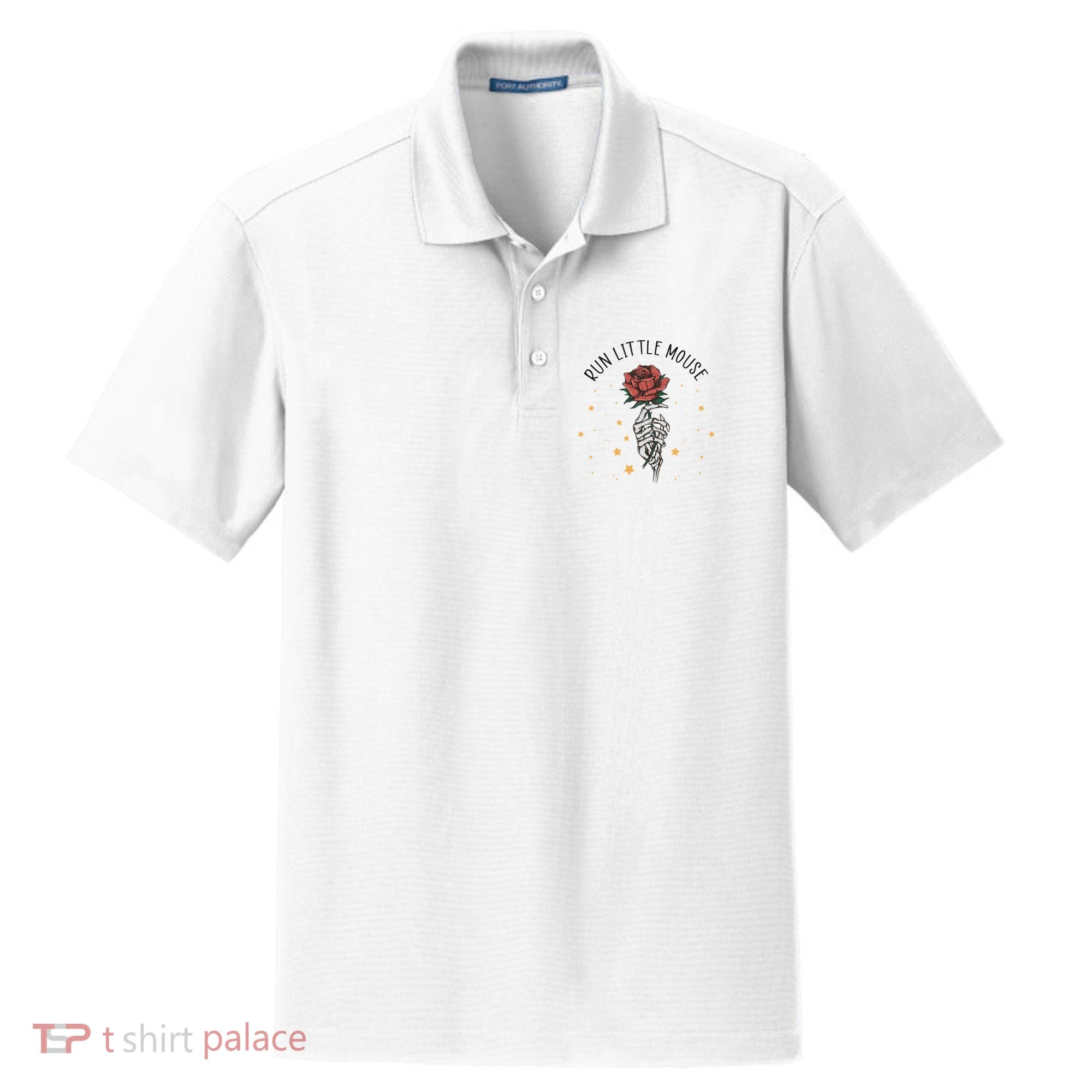 Run Little Mouse Haunting Adeline Dry Zone Grid Polo