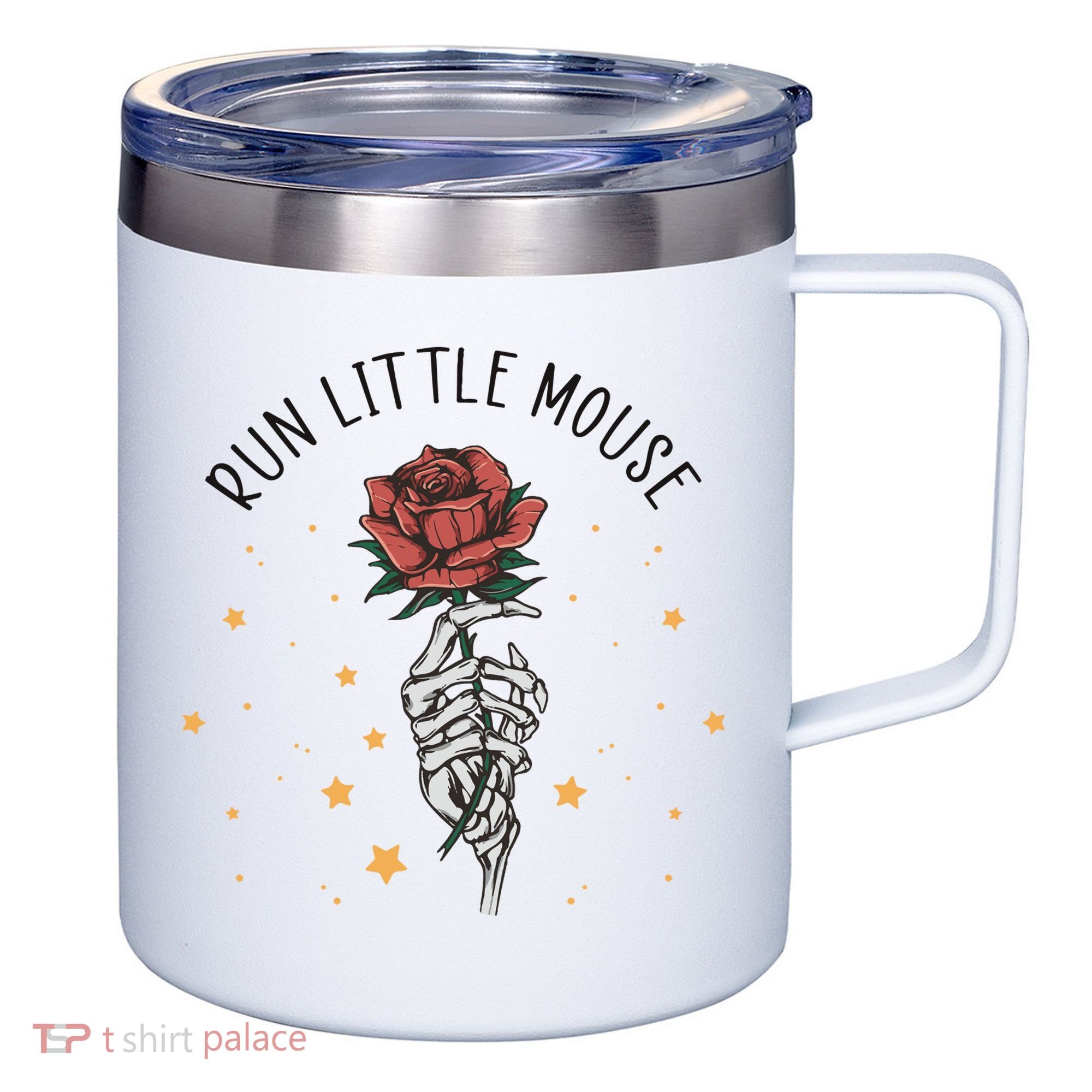 Run Little Mouse Haunting Adeline 12oz Stainless Steel Coffee Mug