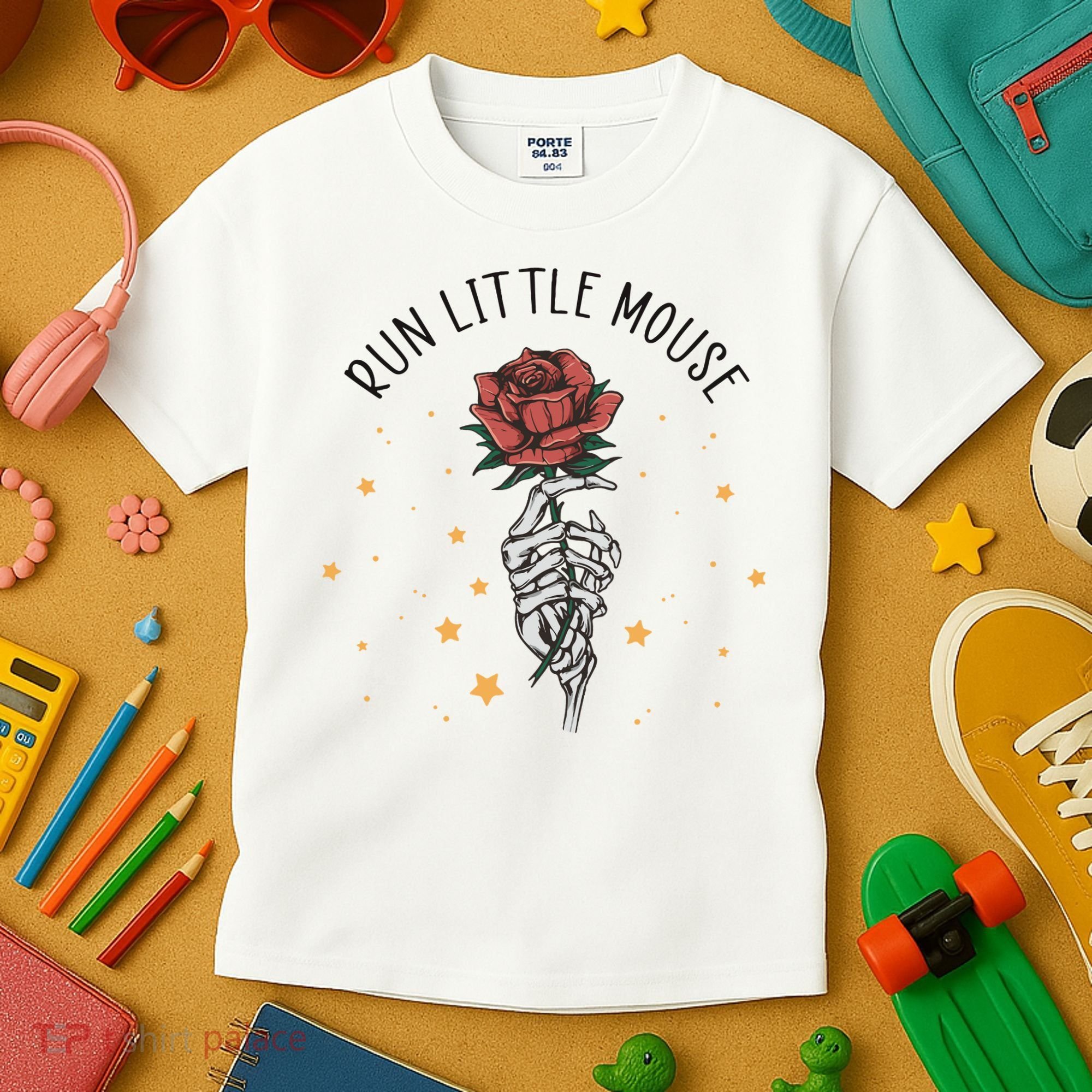 Run Little Mouse Haunting Adeline Kids T-Shirt