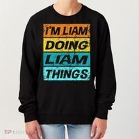 Retro Liam Name Personalized Liam Name Men Kids Women's Sweatshirt thumb 0