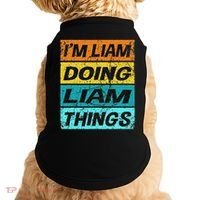 Retro Liam Name Personalized Liam Name Men Kids Doggie Tank thumb 0