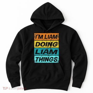 Retro Liam Name Personalized Liam Name Men Kids Hoodie
