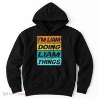 Retro Liam Name Personalized Liam Name Men Kids Hoodie thumb 0