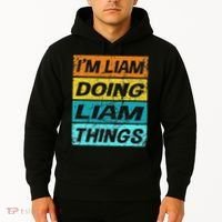 Retro Liam Name Personalized Liam Name Men Kids Hoodie thumb 2