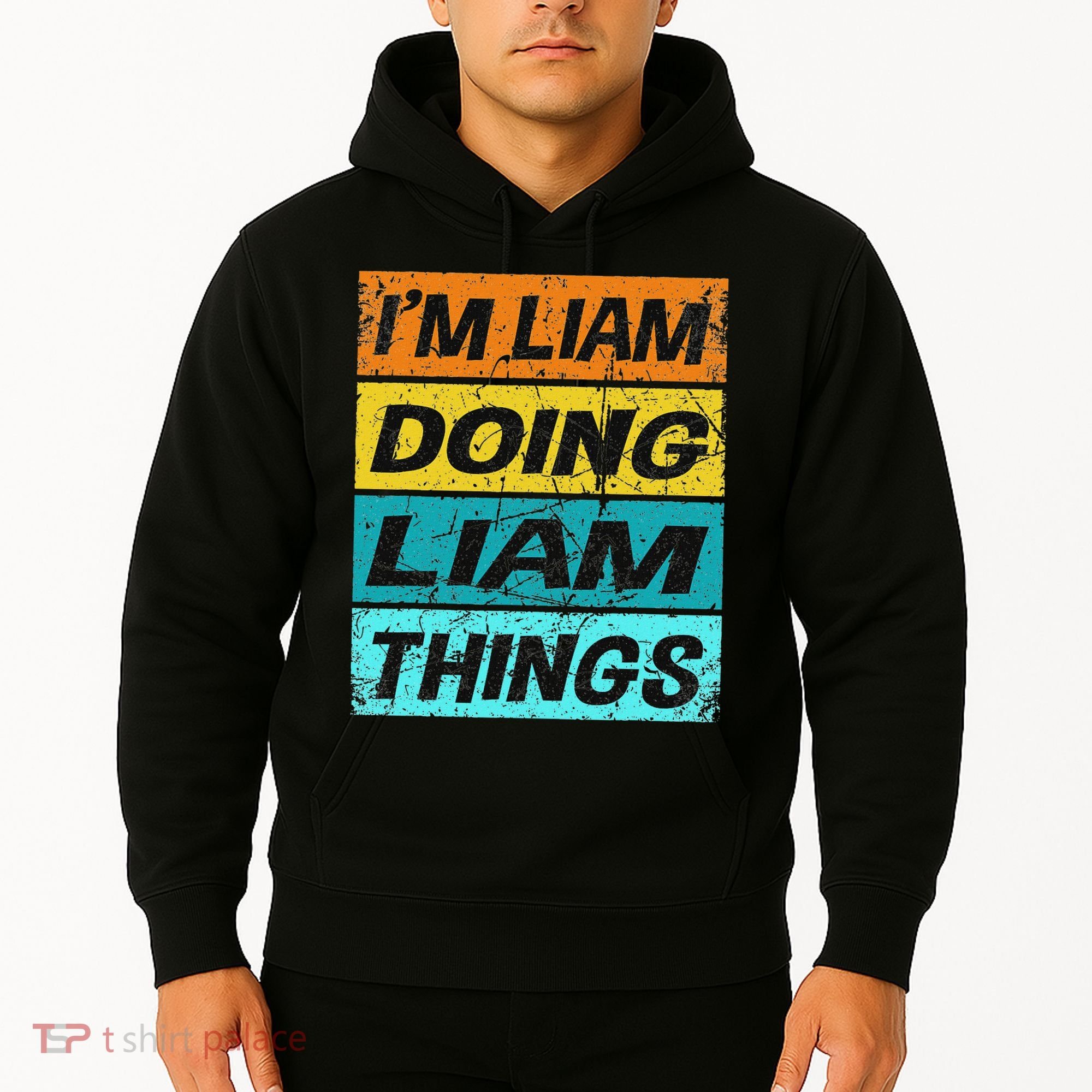 Retro Liam Name Personalized Liam Name Men Kids Hoodie