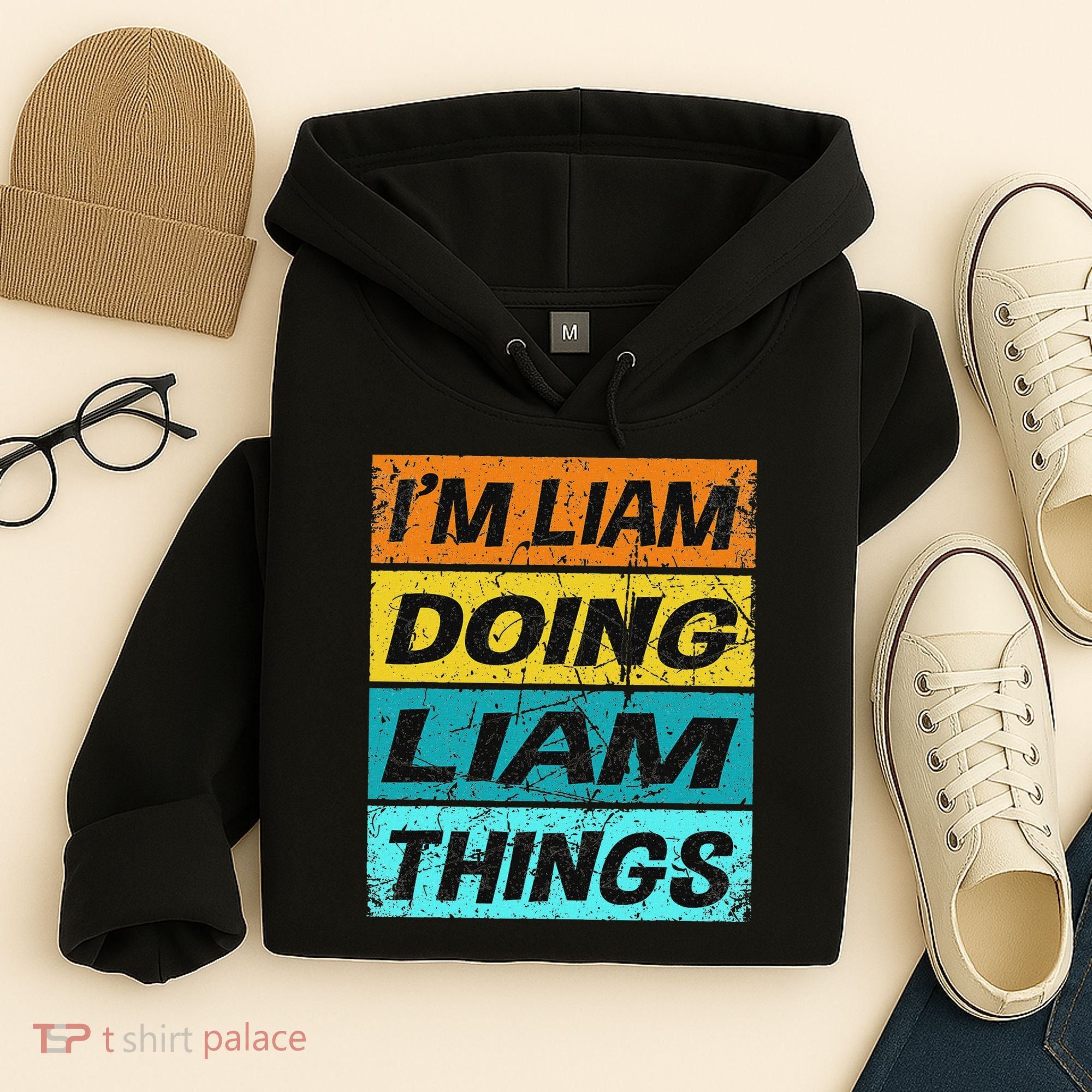 Retro Liam Name Personalized Liam Name Men Kids Hoodie