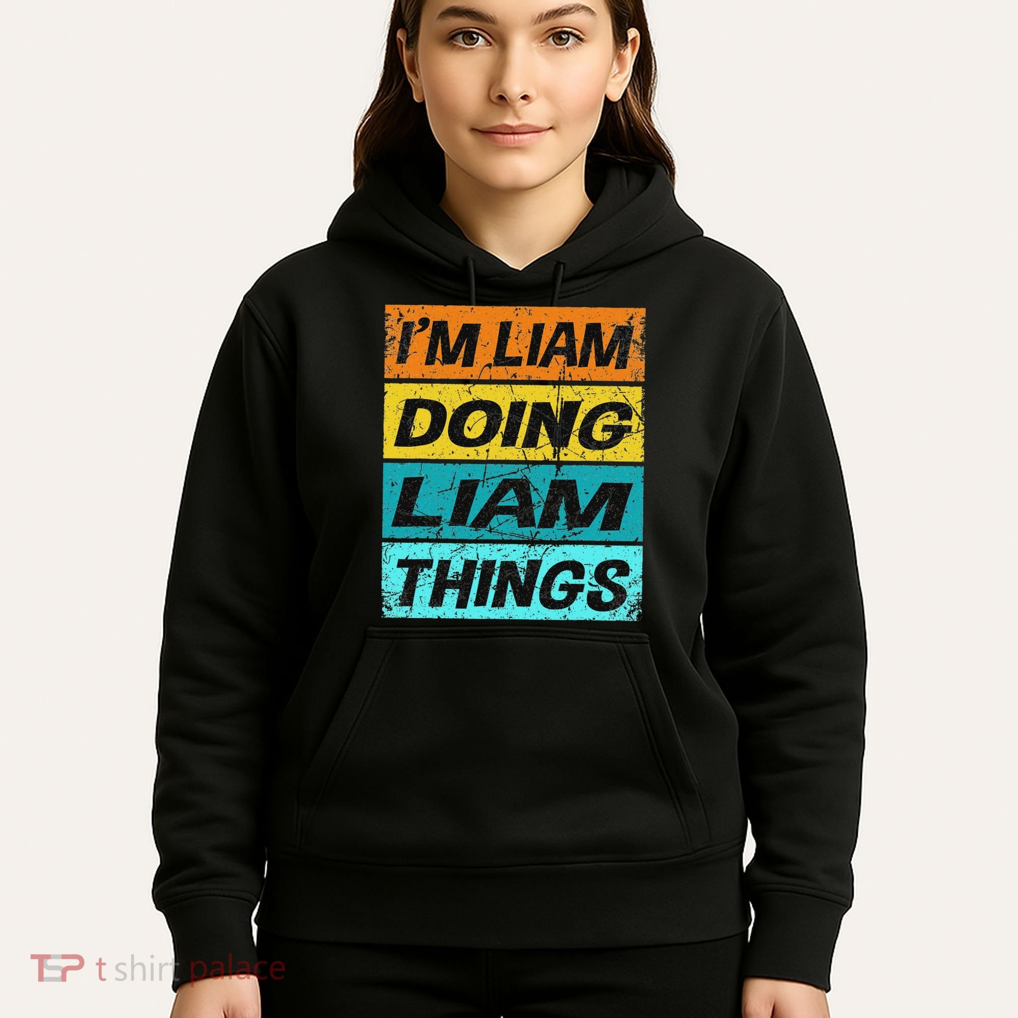 Retro Liam Name Personalized Liam Name Men Kids Hoodie