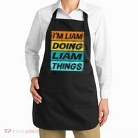 Retro Liam Name Personalized Liam Name Men Kids Apron thumb 2