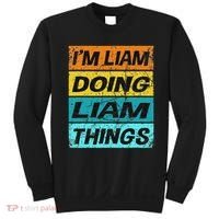 Retro Liam Name Personalized Liam Name Men Kids Sweatshirt thumb 0