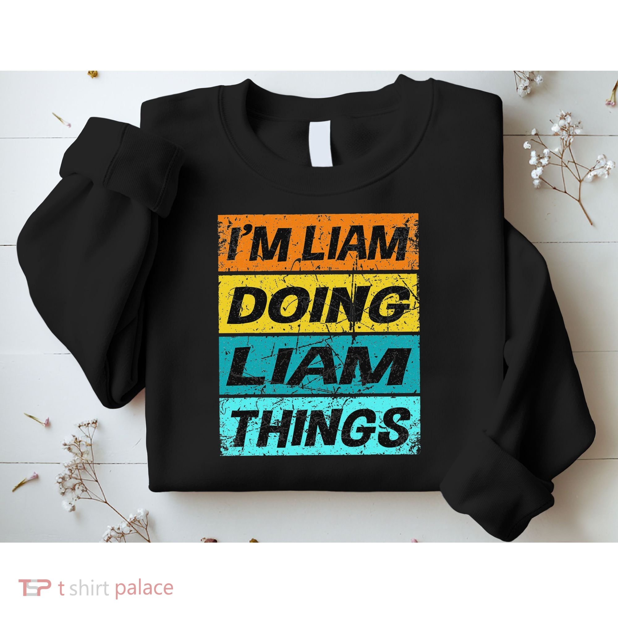 Retro Liam Name Personalized Liam Name Men Kids Sweatshirt