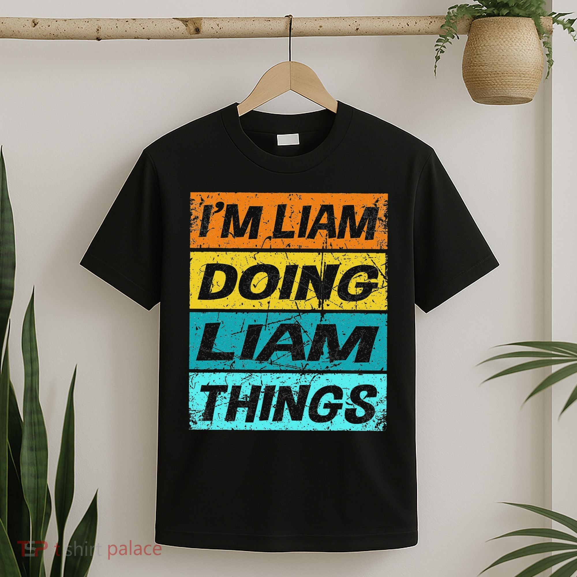 Retro Liam Name Personalized Liam Name Men Kids T-Shirt