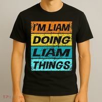 Retro Liam Name Personalized Liam Name Men Kids T-Shirt thumb 3