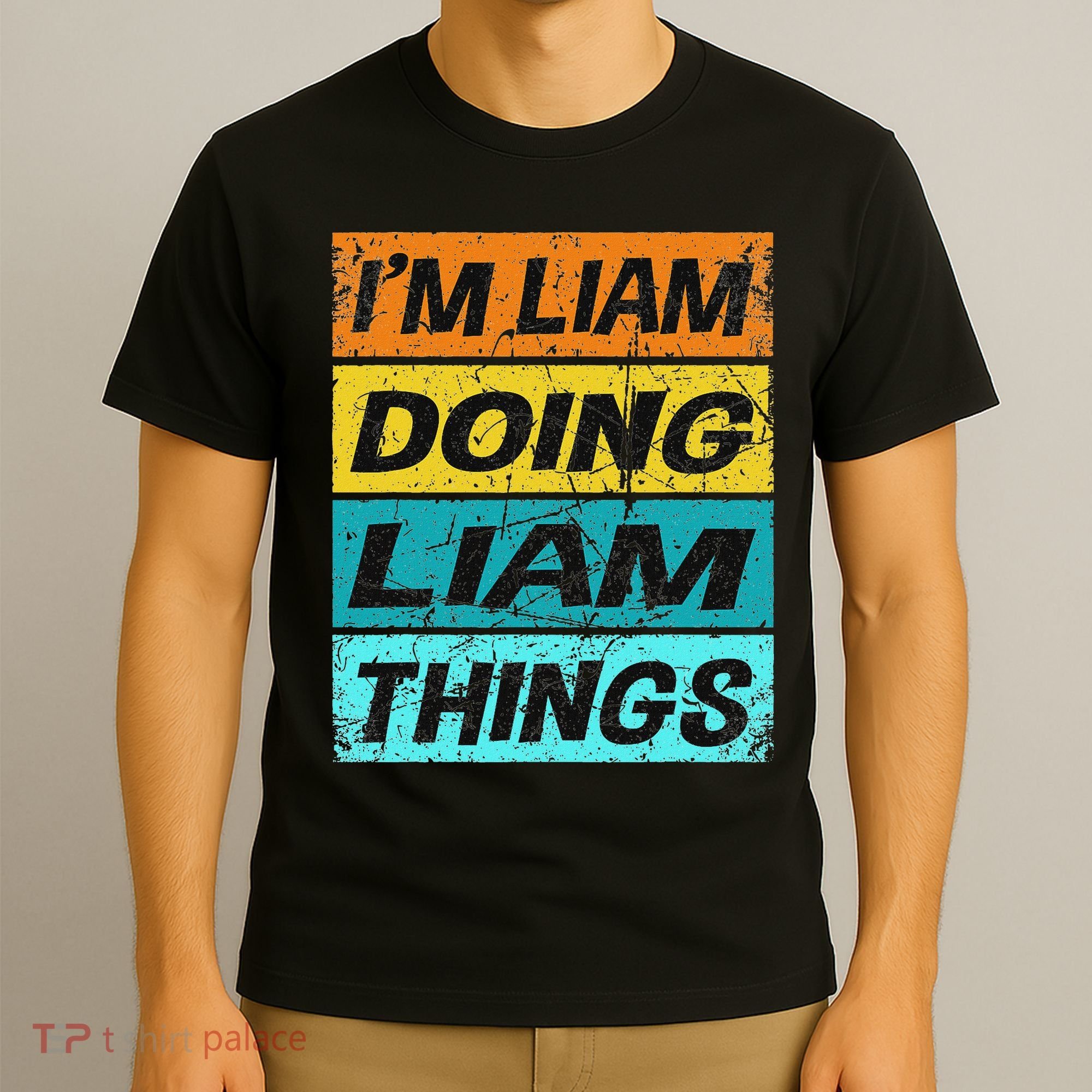 Retro Liam Name Personalized Liam Name Men Kids T-Shirt