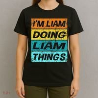 Retro Liam Name Personalized Liam Name Men Kids T-Shirt thumb 4
