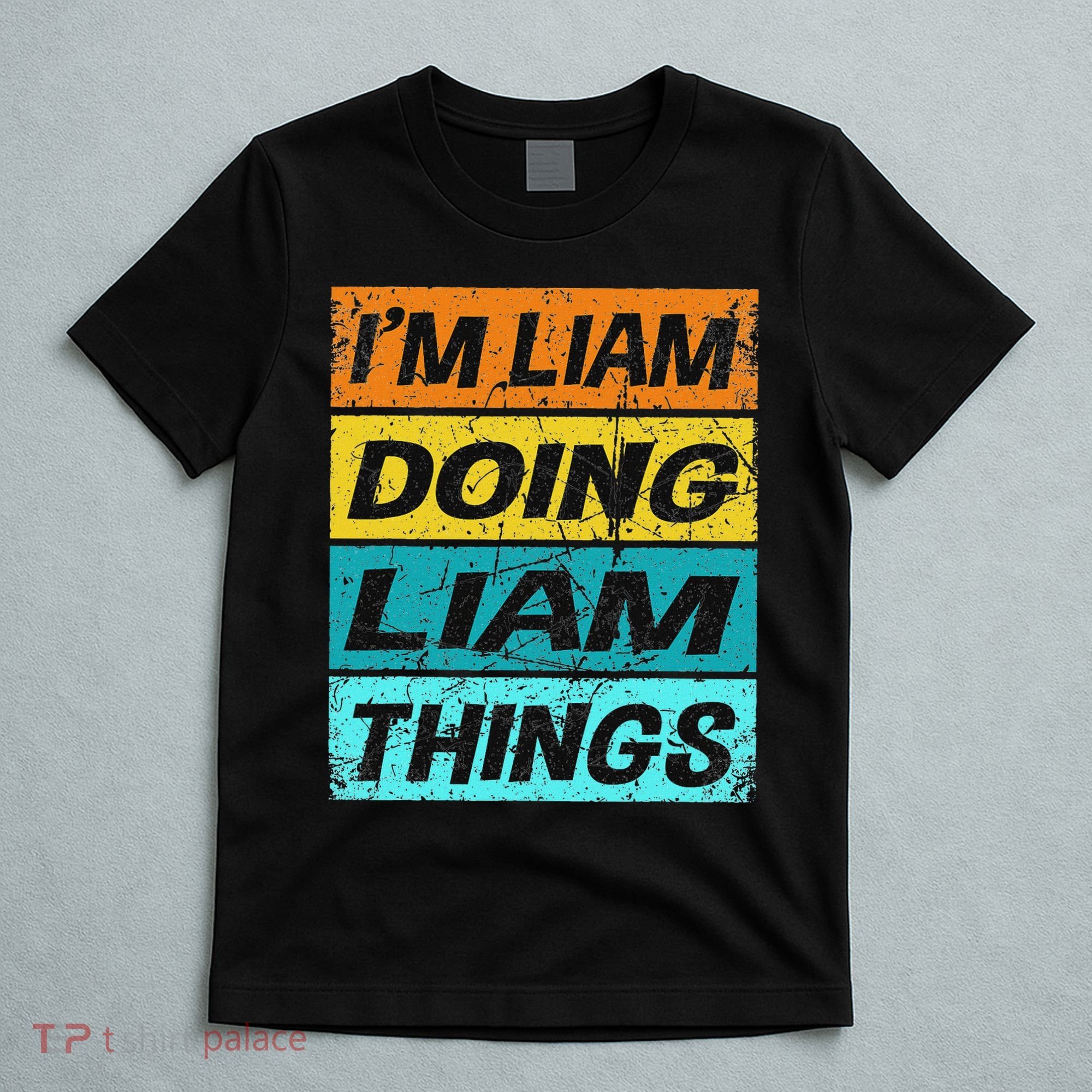 Retro Liam Name Personalized Liam Name Men Kids T-Shirt