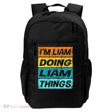 Retro Liam Name Personalized Liam Name Men Kids Backpack