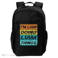 Retro Liam Name Personalized Liam Name Men Kids Backpack thumb 0