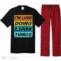 Retro Liam Name Personalized Liam Name Men Kids Pajama Set thumb 0