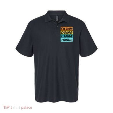 Retro Liam Name Personalized Liam Name Men Kids Polo