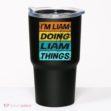 Retro Liam Name Personalized Liam Name Men Kids Tumbler