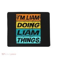 Retro Liam Name Personalized Liam Name Men Kids Mousepad thumb 0