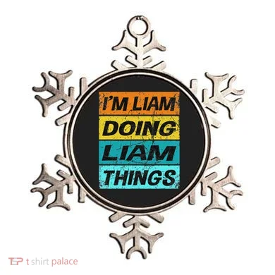 Retro Liam Name Personalized Liam Name Men Kids Ornament