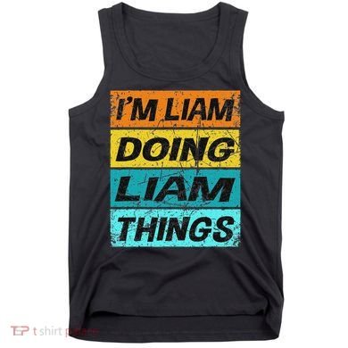 Retro Liam Name Personalized Liam Name Men Kids Tank Top