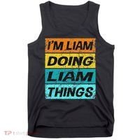 Retro Liam Name Personalized Liam Name Men Kids Tank Top thumb 0