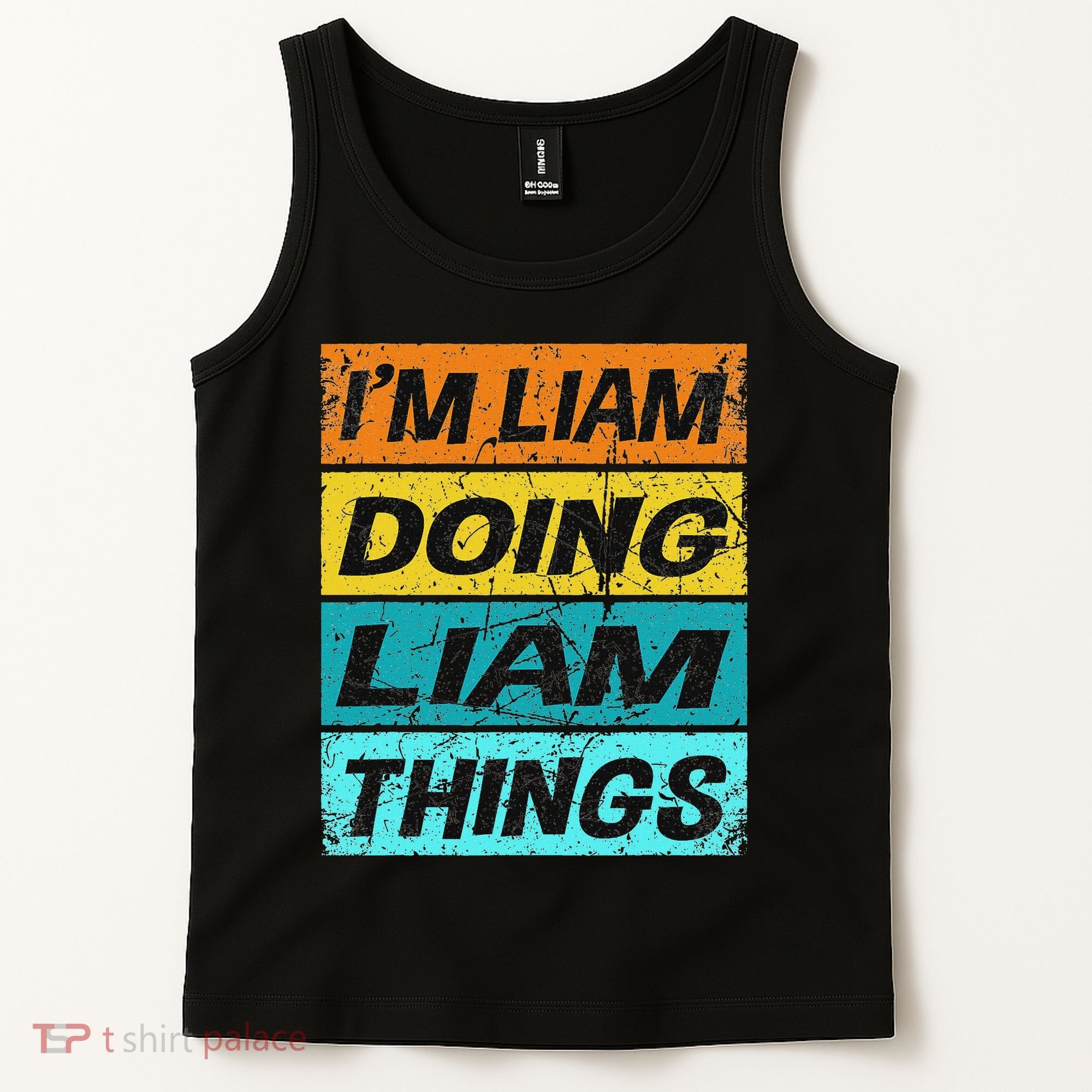 Retro Liam Name Personalized Liam Name Men Kids Tank Top