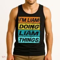 Retro Liam Name Personalized Liam Name Men Kids Tank Top thumb 3