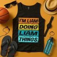 Retro Liam Name Personalized Liam Name Men Kids Tank Top thumb 4