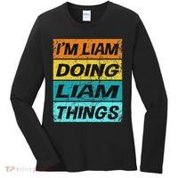 Retro Liam Name Personalized Liam Name Men Kids Women's Long Sleeve Shirt thumb 0