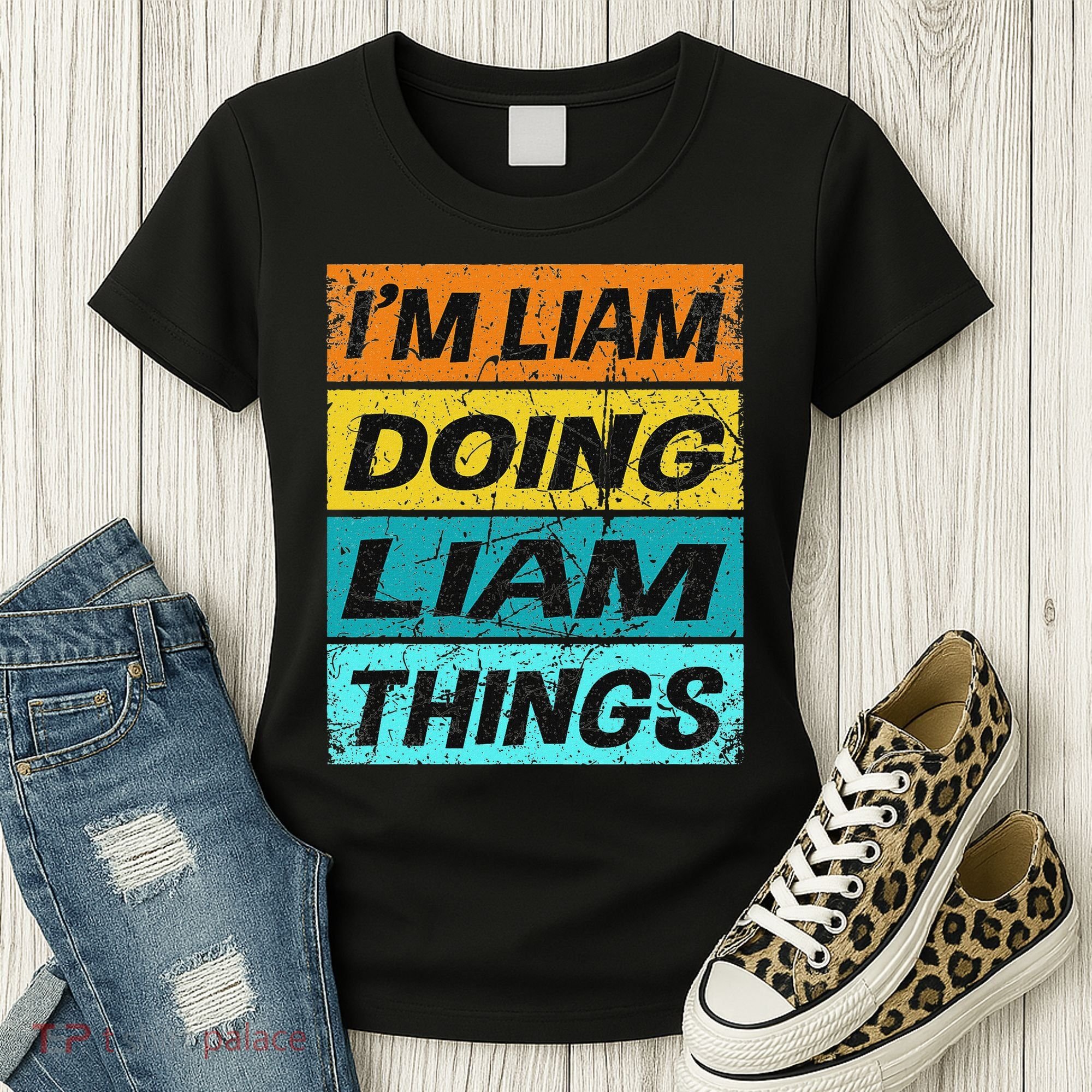 Retro Liam Name Personalized Liam Name Men Kids Women's T-Shirt