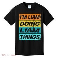 Retro Liam Name Personalized Liam Name Men Kids Kids T-Shirt thumb 0