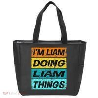 Retro Liam Name Personalized Liam Name Men Kids Tote Bag thumb 0