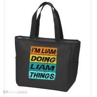 Retro Liam Name Personalized Liam Name Men Kids Tote Bag thumb 3