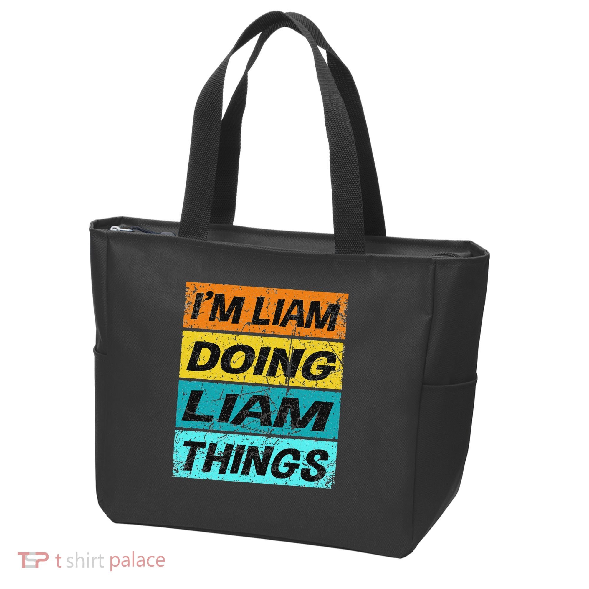 Retro Liam Name Personalized Liam Name Men Kids Tote Bag