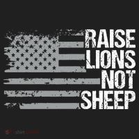 raise lions not sheep american patriotic lion Women's Sweatshirt thumb 2