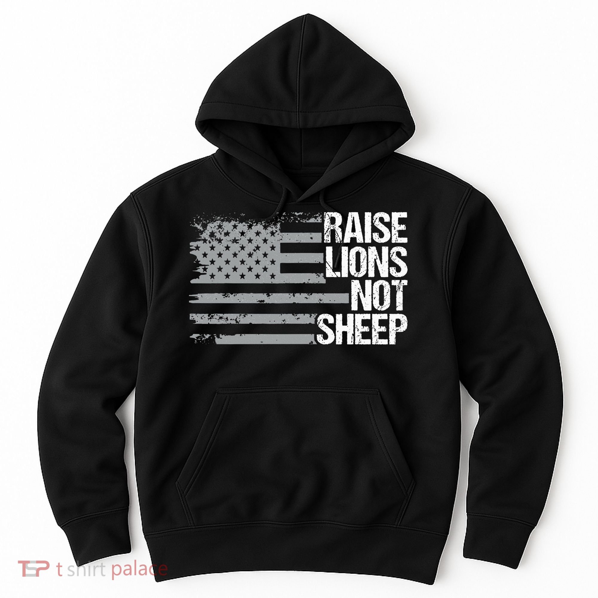 raise lions not sheep american patriotic lion Hoodie