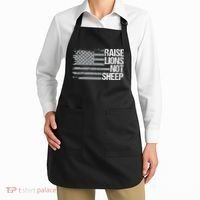 raise lions not sheep american patriotic lion Apron thumb 2