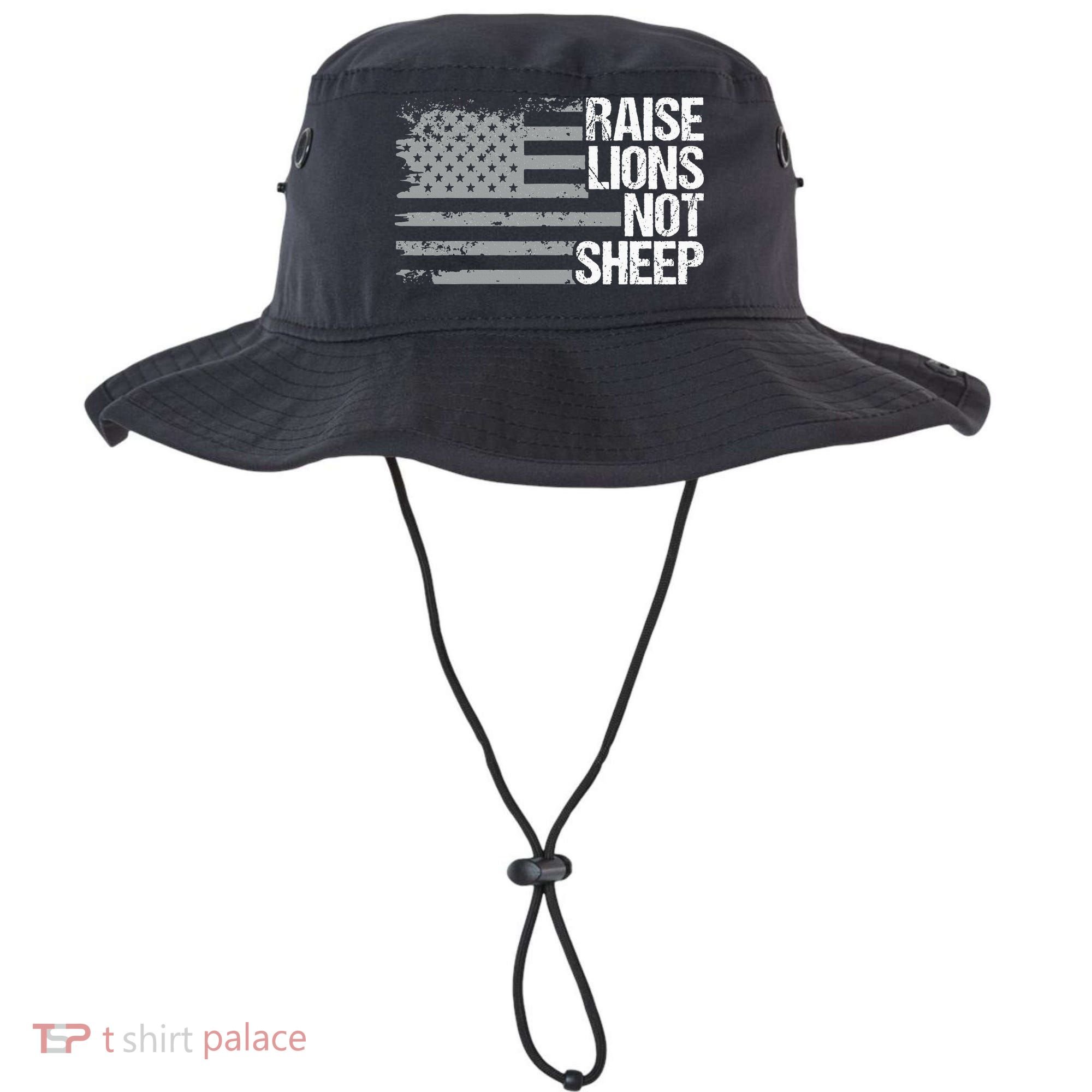 raise lions not sheep american patriotic lion Bucket Hat